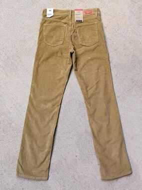 Women's 27x30 Levi's 314 Shaping Straight Leg Corduroy Jeans Golden Brown